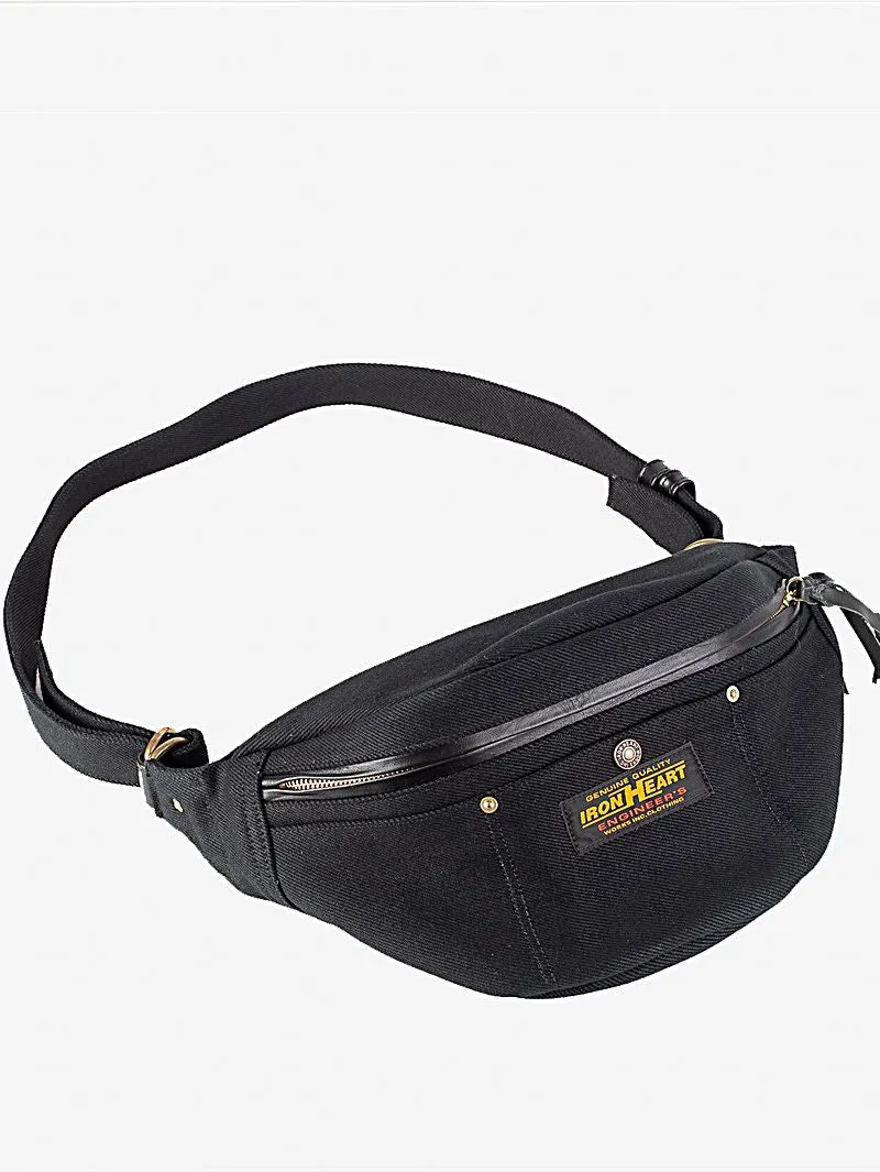 Superblack Iron Heart Denim Waist Bag - Durable 21oz Denim