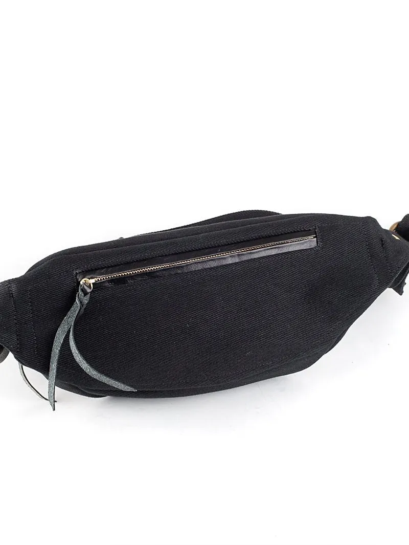 Superblack Iron Heart Denim Waist Bag - Durable 21oz Denim