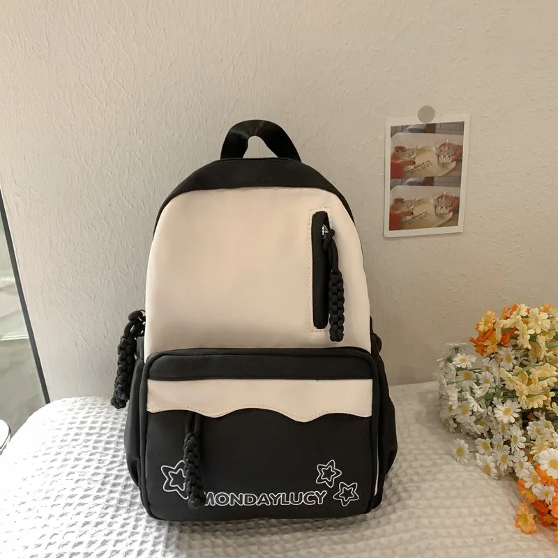 Japanese Minority Ins Cute Girl Girls Backpack Bubble Show Schoolbag Female College Student Convenient Travel Mini Backpack