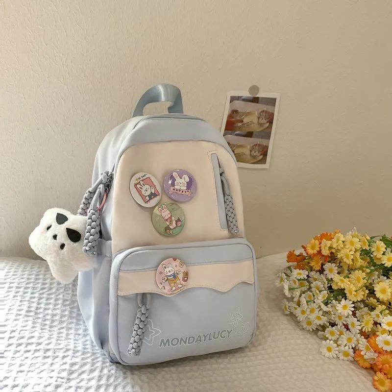 Japanese Minority Ins Cute Girl Girls Backpack Bubble Show Schoolbag Female College Student Convenient Travel Mini Backpack