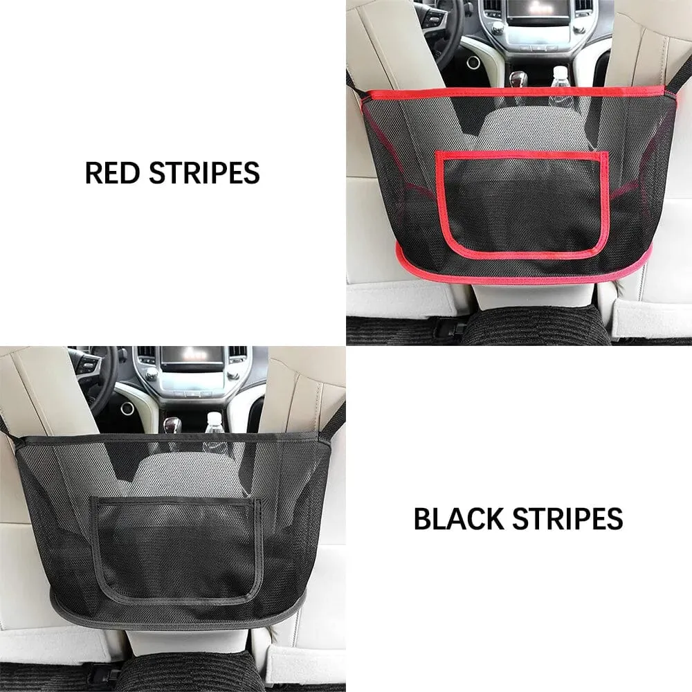 Large Capacity Car Seat Net Pocket