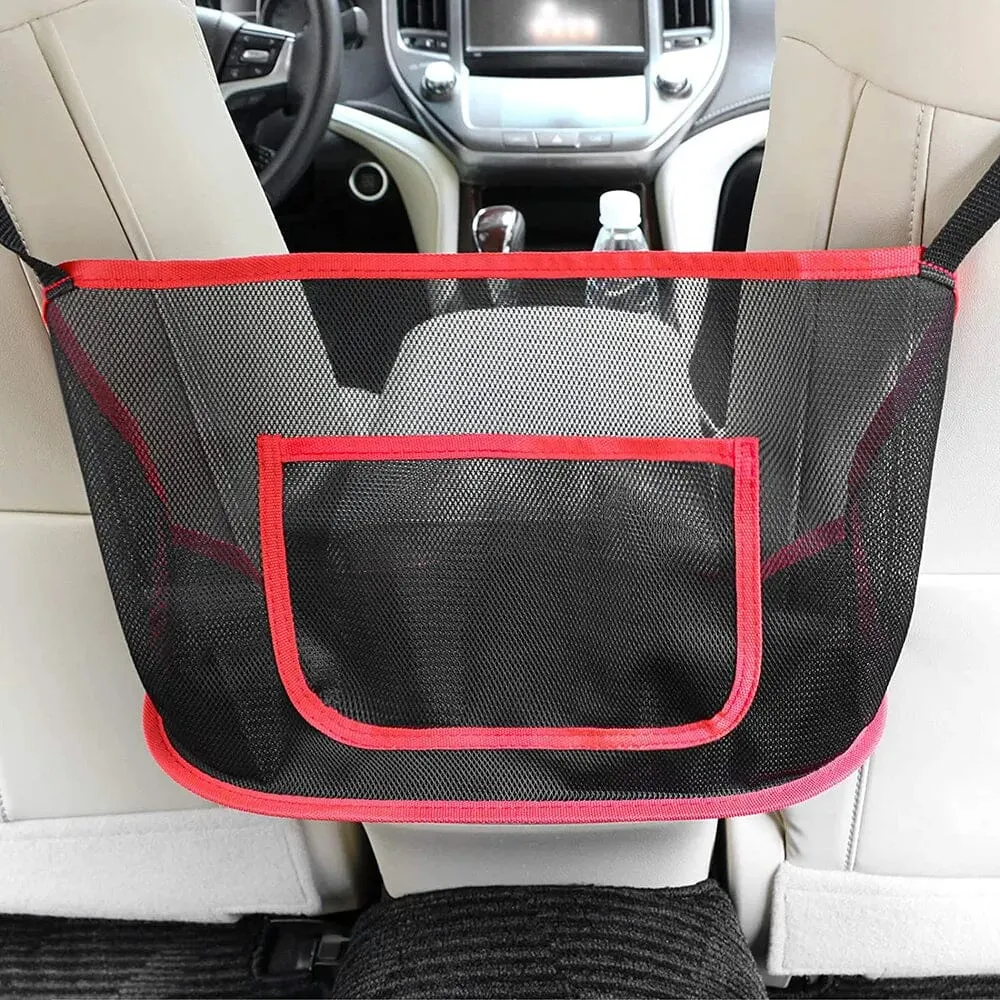 Large Capacity Car Seat Net Pocket