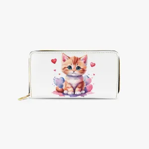 Long Type Zipper Purse - Cat