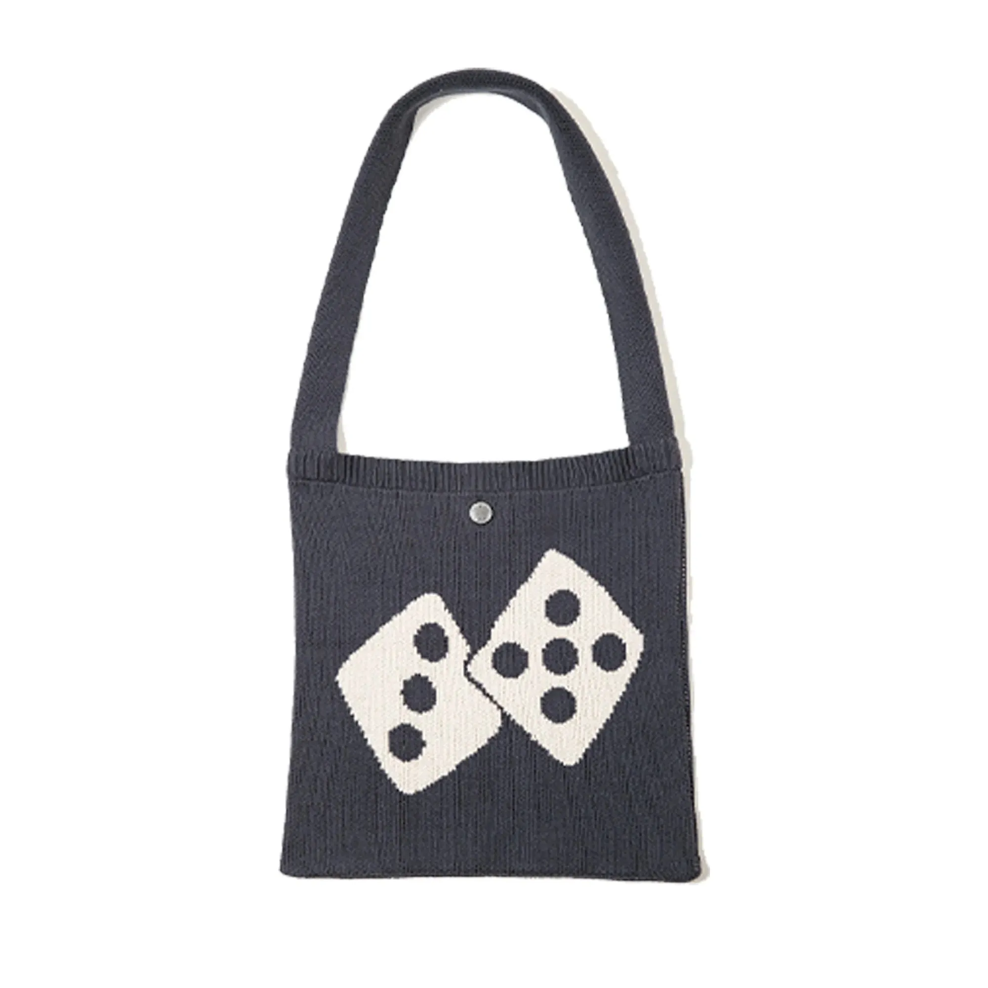 Lucky Dice Knitted Crossbody Bag - Vintage Large Capacity Shoulder Tote Bag