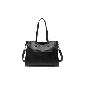 LuxLeather Zipper Shoulder Bag