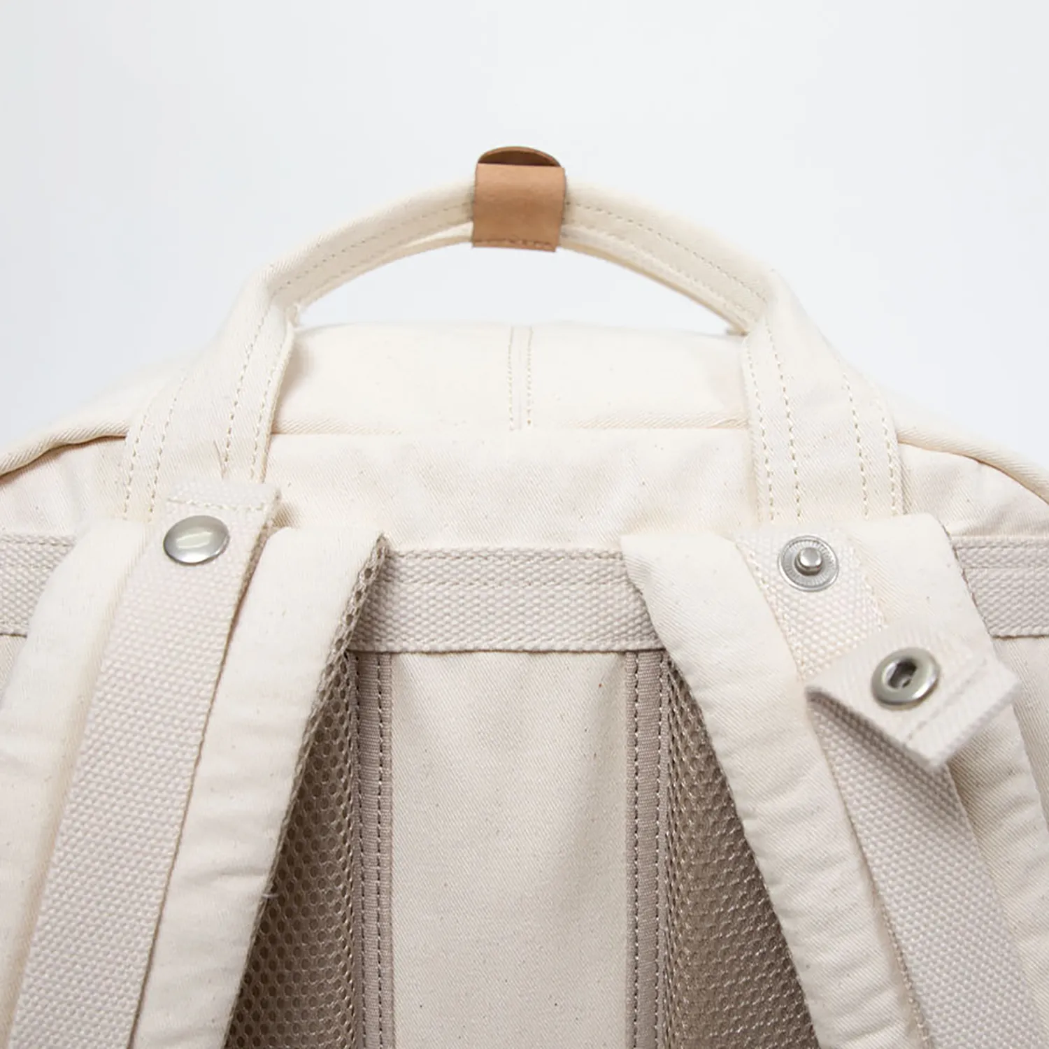 Macaroon Large Organic Cotton Series Beige Backpack