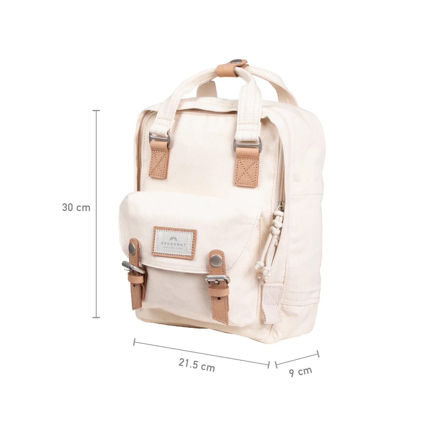 Macaroon Mini Organic Cotton Series Beige Backpack