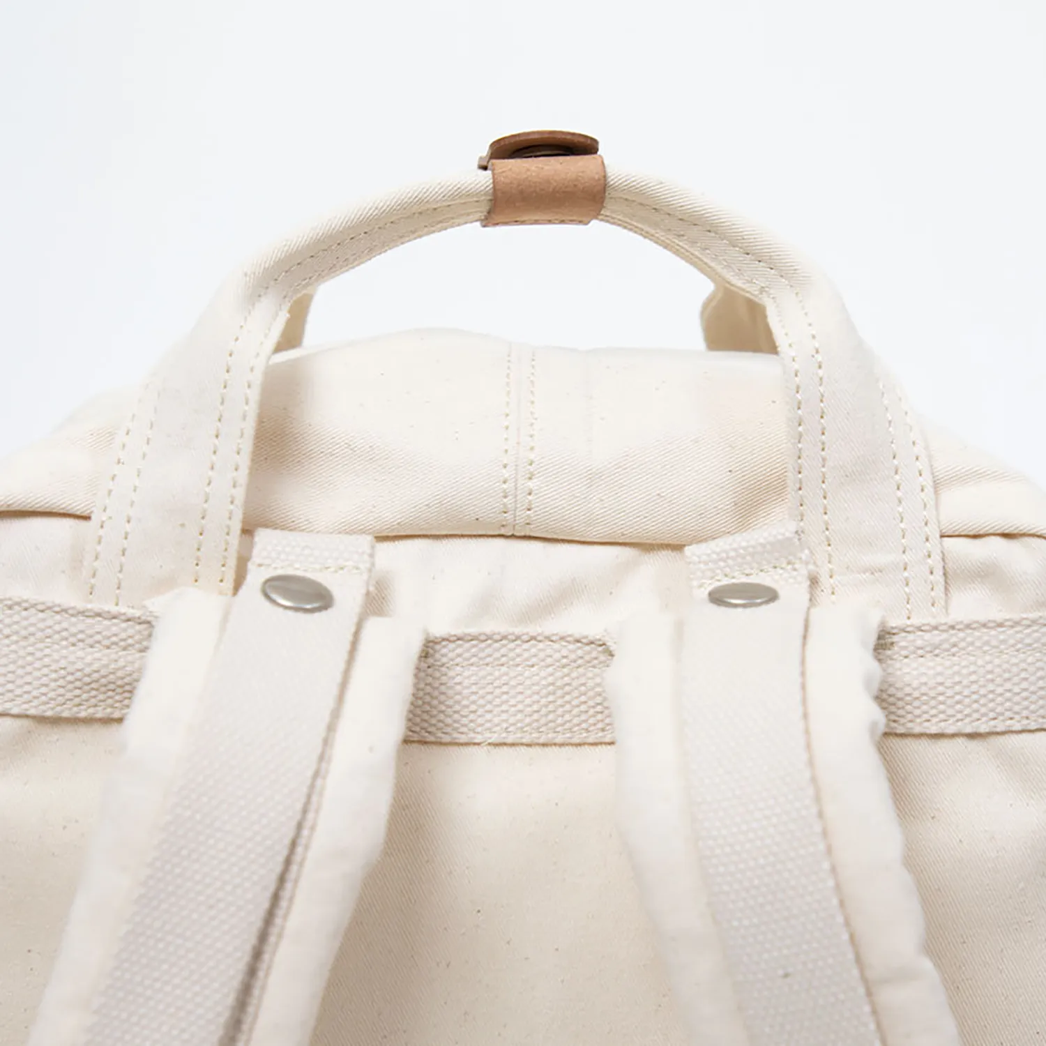 Macaroon Organic Cotton Series Beige Backpack