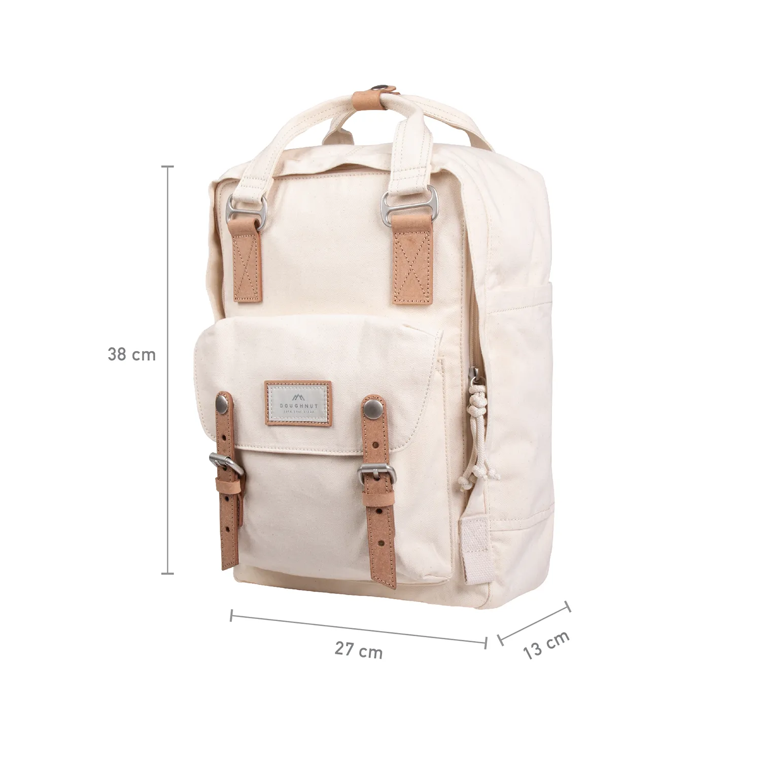 Macaroon Organic Cotton Series Beige Backpack