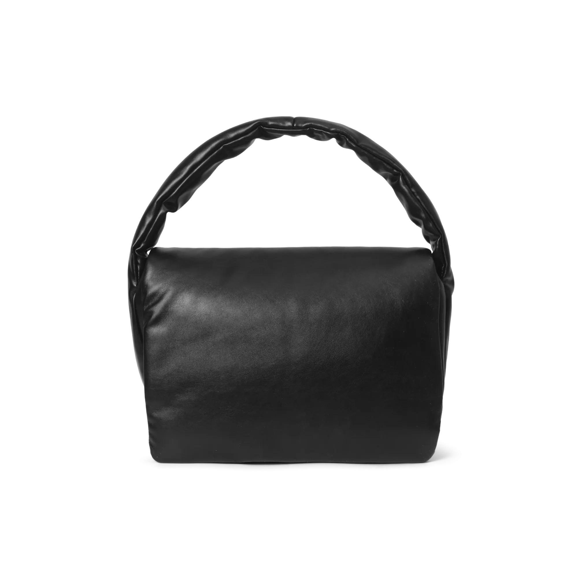 Medium Faux Leather Decor Shoulder Bag