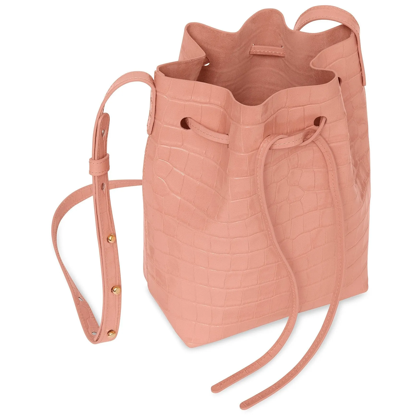 Mini Bucket Bag - Coral