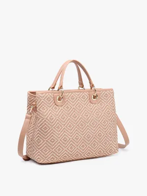 Nancy Woven Diamond Tote