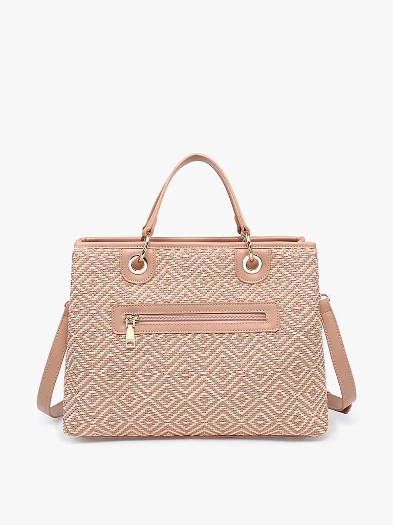 Nancy Woven Diamond Tote