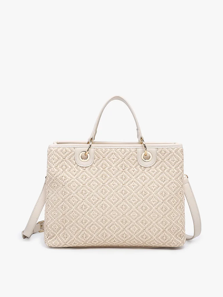 Nancy Woven Diamond Tote