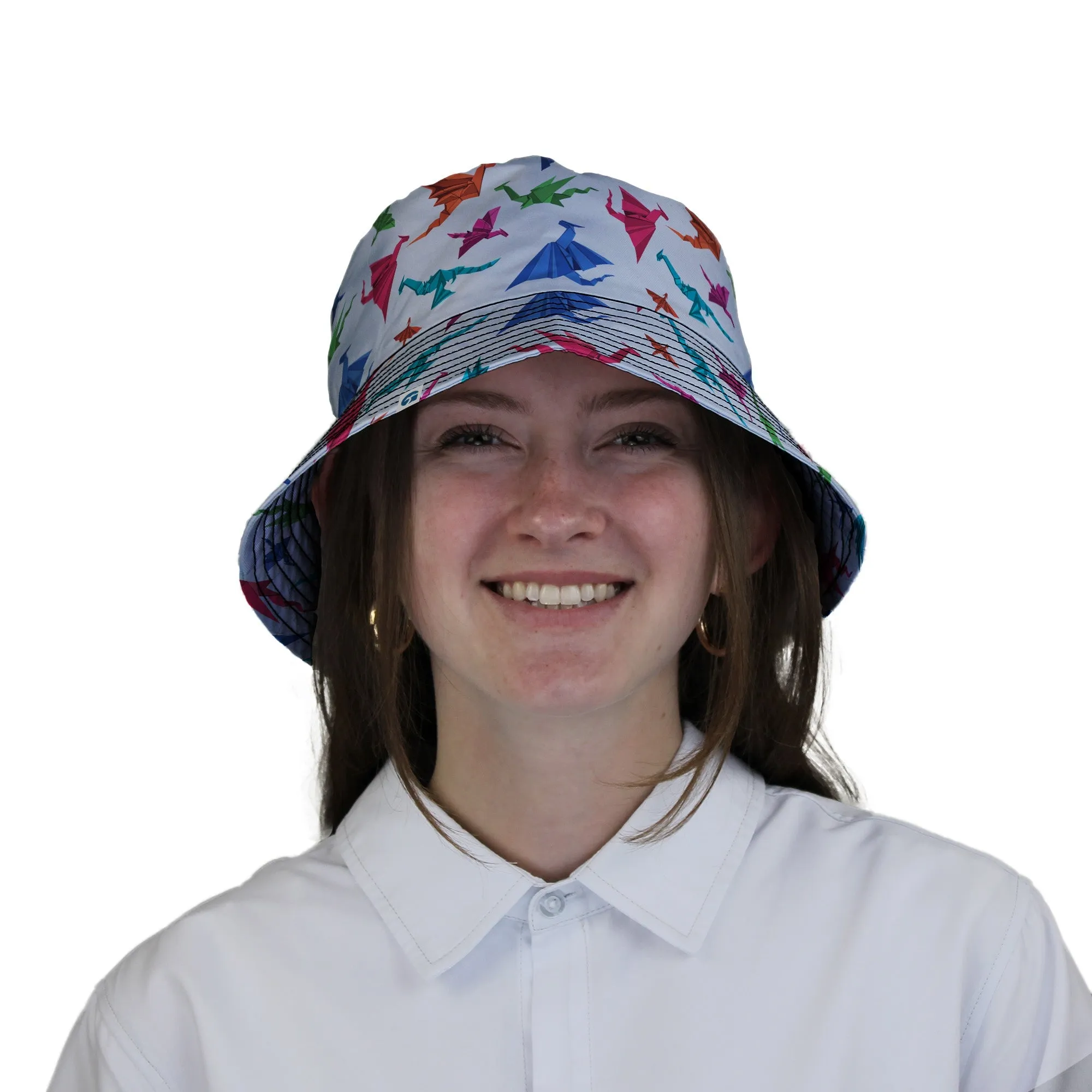 Origami Dragons Light Bucket Hat