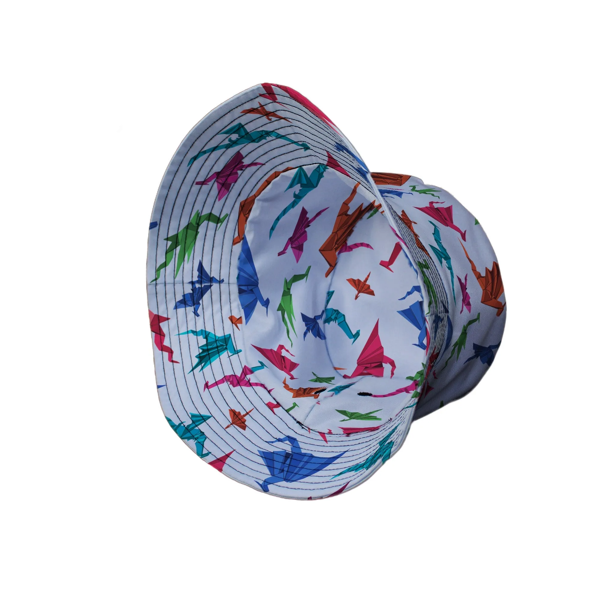 Origami Dragons Light Bucket Hat