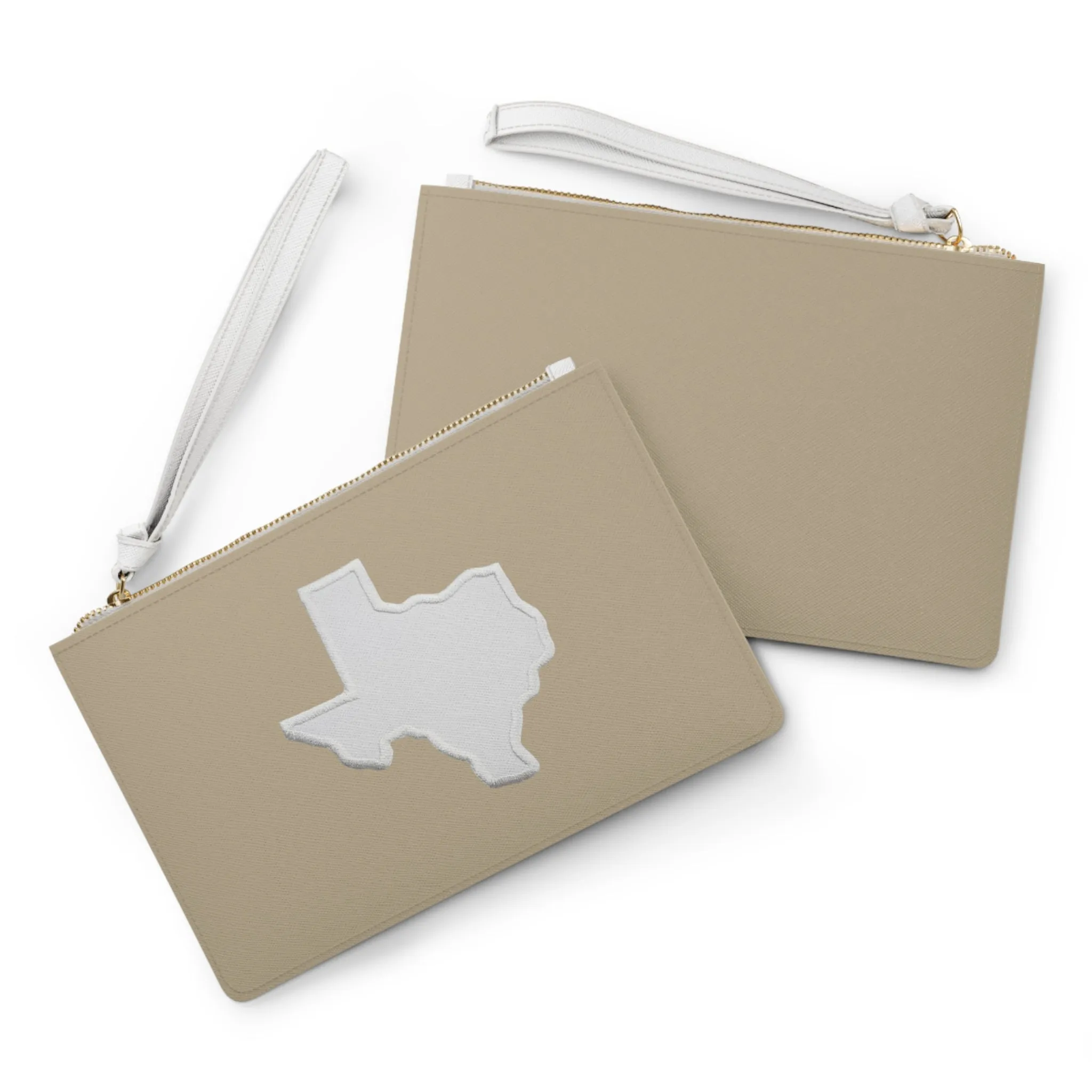 Pale khaki , Texas  Clutch Bag