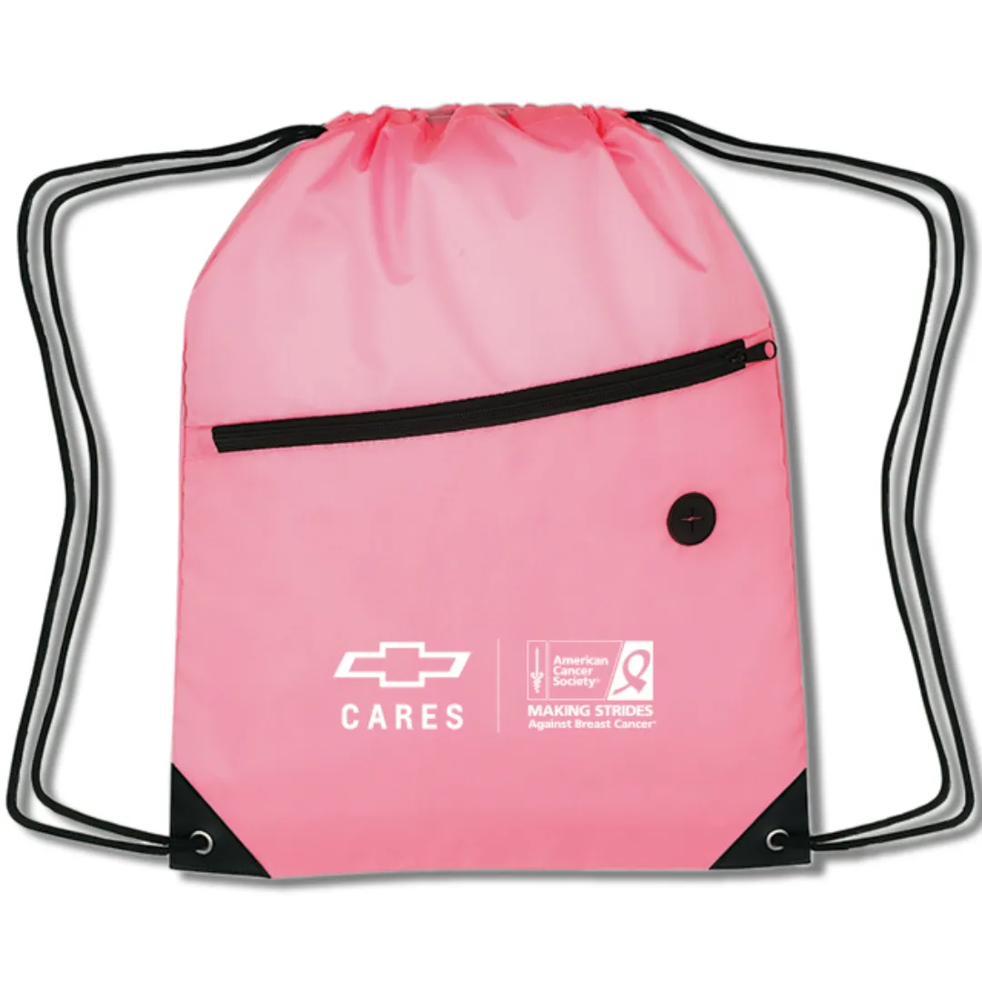 Pink Breast Cancer Awareness Nylon Backpack