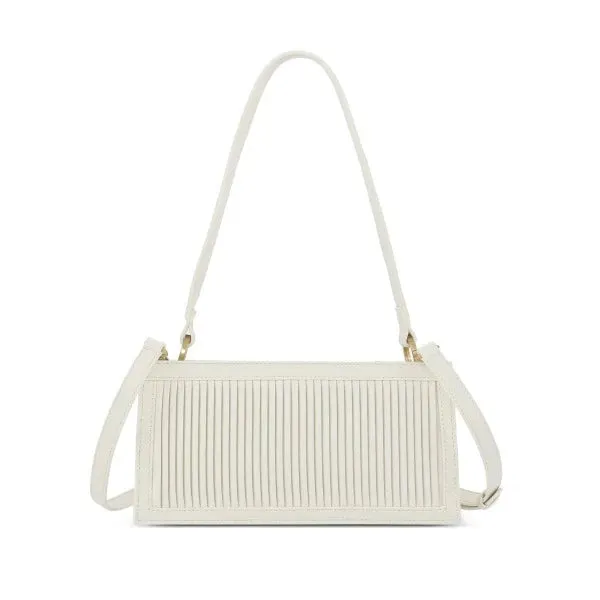 Pleated Cream Handbag