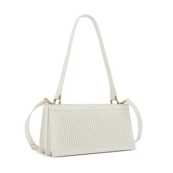 Pleated Cream Handbag