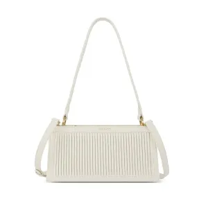 Pleated Cream Handbag