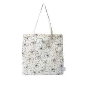 Plumeria Outline Tote