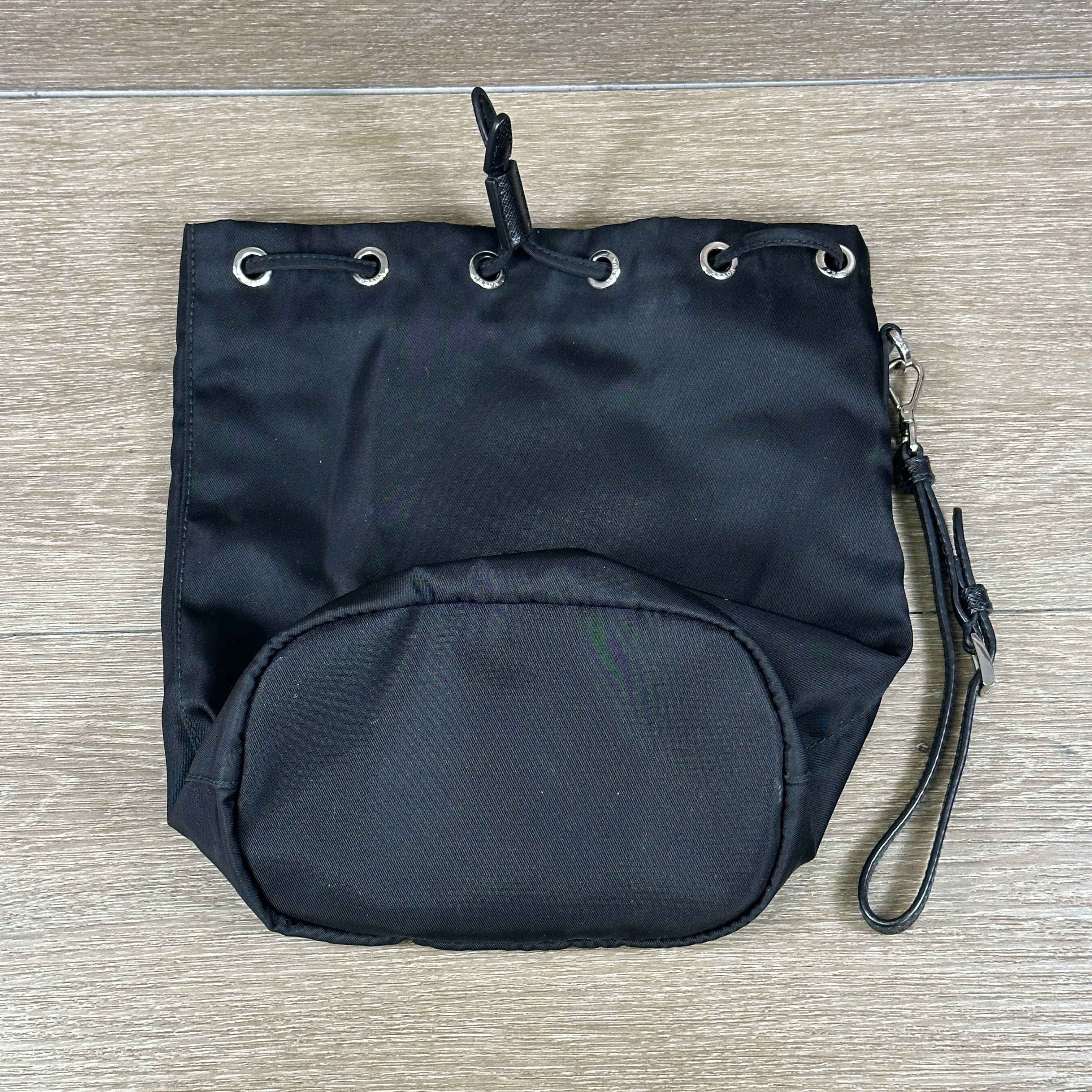 Prada Black Re-Nylon Drawstring Pouch