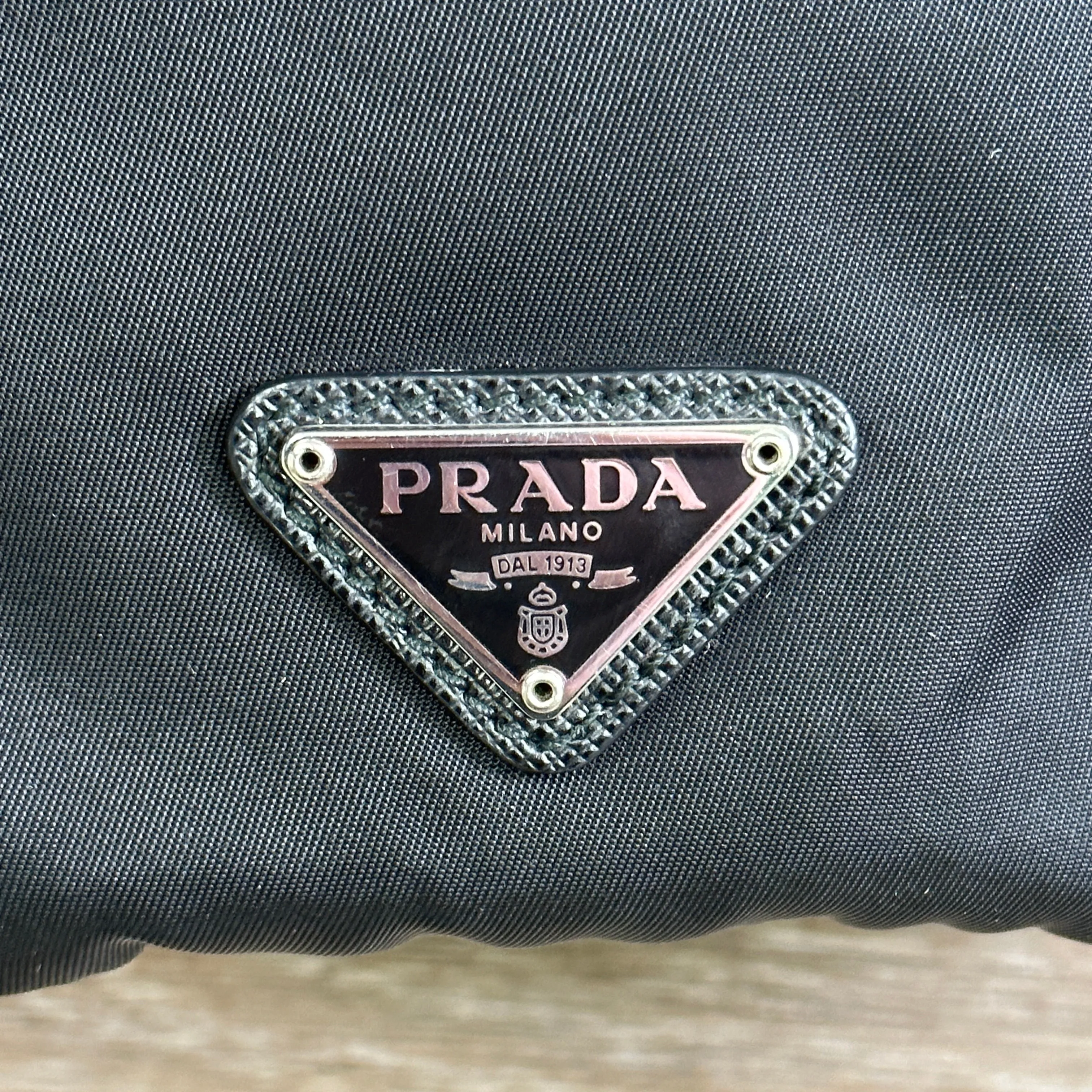 Prada Black Re-Nylon Drawstring Pouch