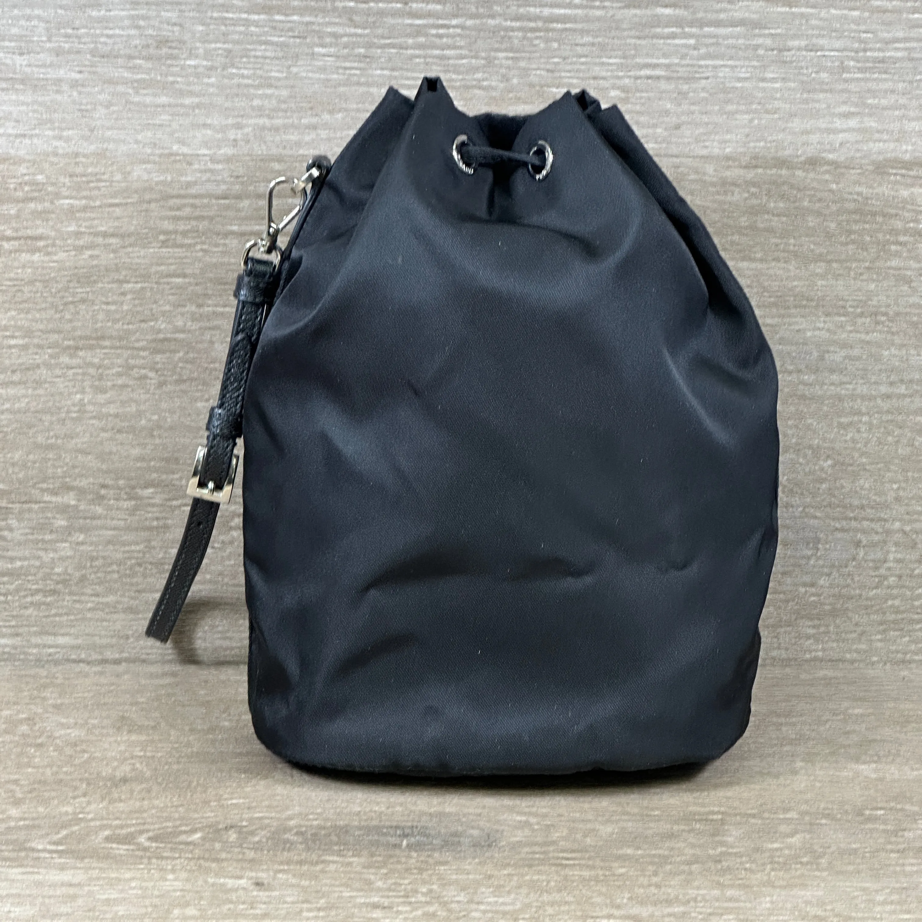 Prada Black Re-Nylon Drawstring Pouch