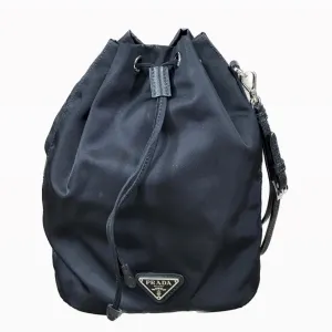 Prada Black Re-Nylon Drawstring Pouch