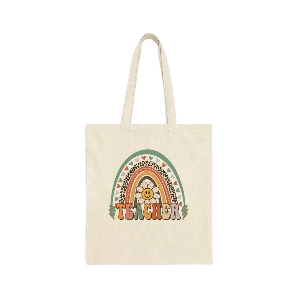 Rainbow Teacher Tote