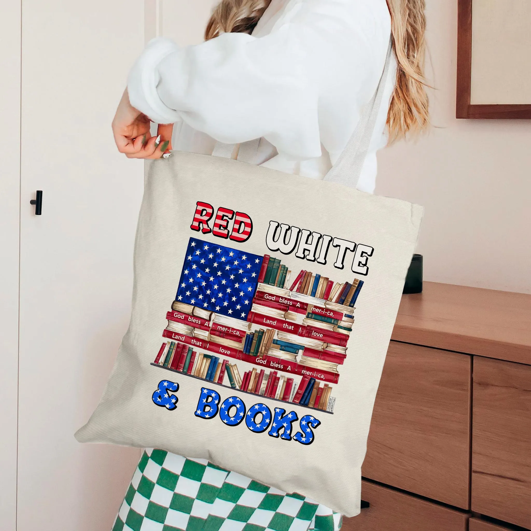 Red, White & Books Book Lovers Gift TBW535