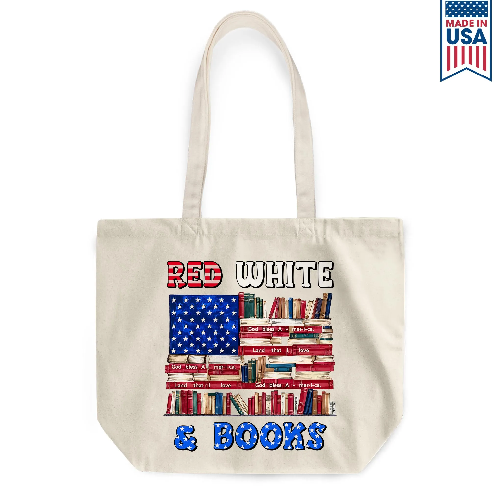 Red, White & Books Book Lovers Gift TBW535