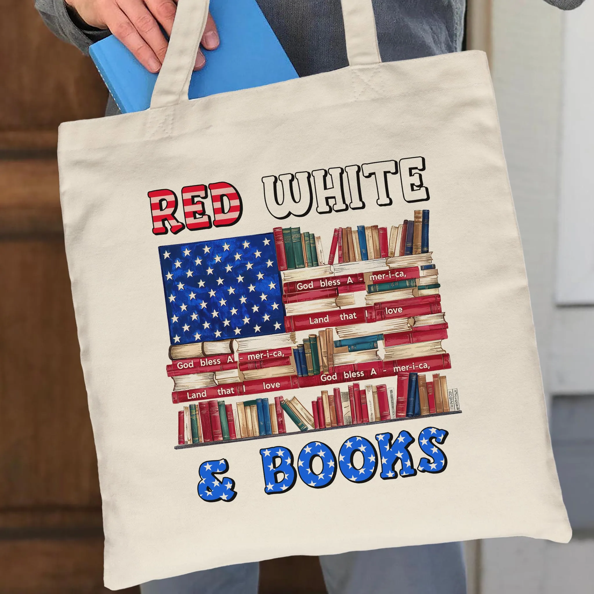 Red, White & Books Book Lovers Gift TBW535