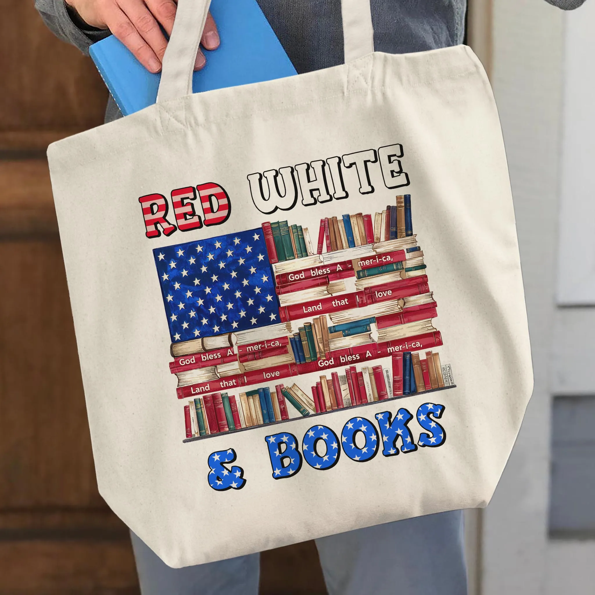 Red, White & Books Book Lovers Gift TBW535