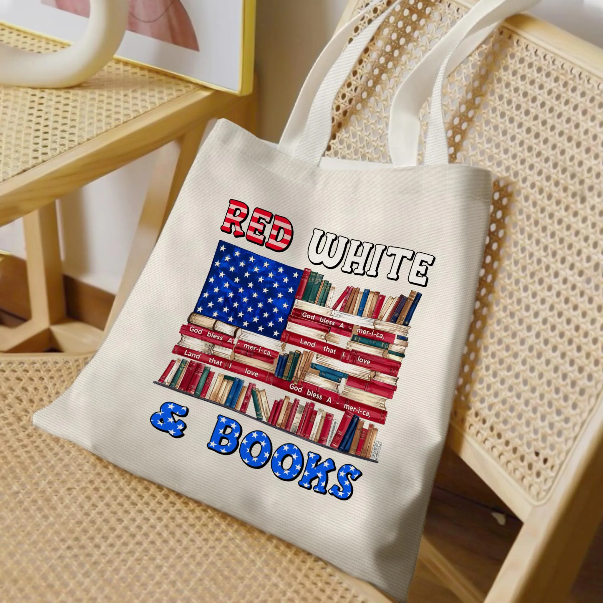 Red, White & Books Book Lovers Gift TBW535