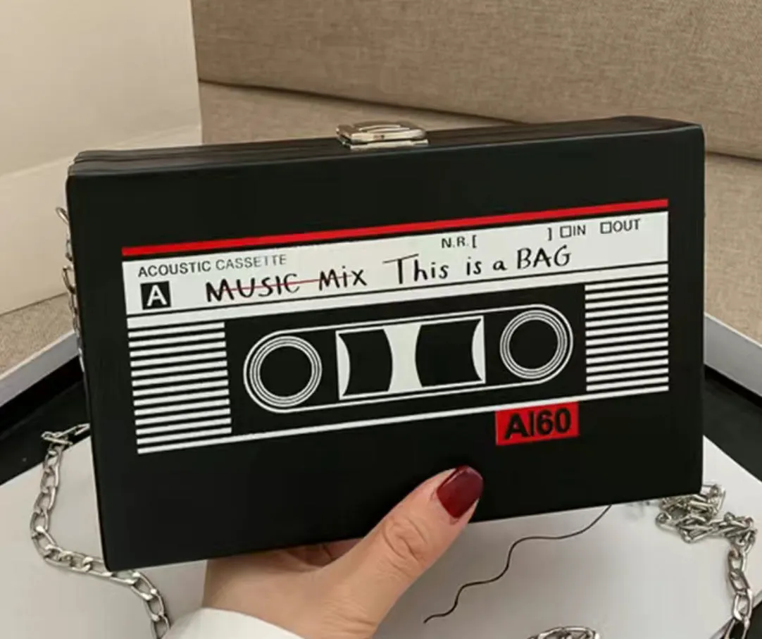 Retro Cassette clutch purse