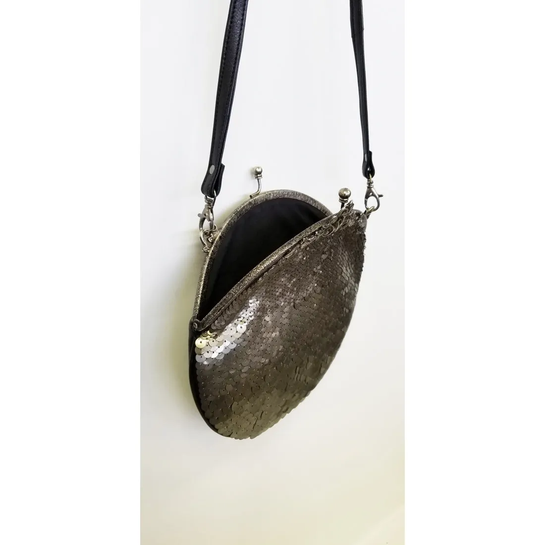 Ricki Designs Bag: Gunmetal Sequins ACP464