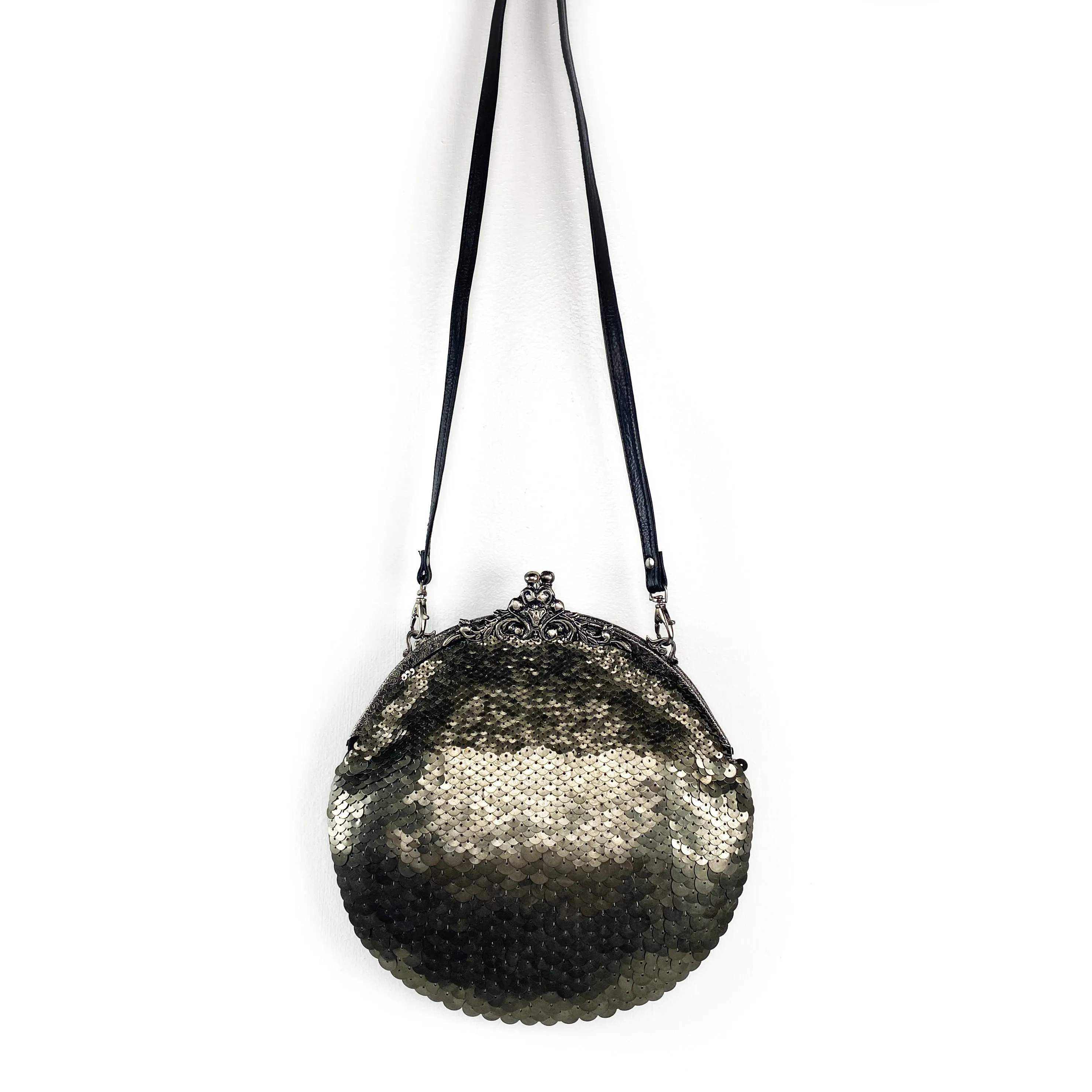 Ricki Designs Bag: Gunmetal Sequins ACP464