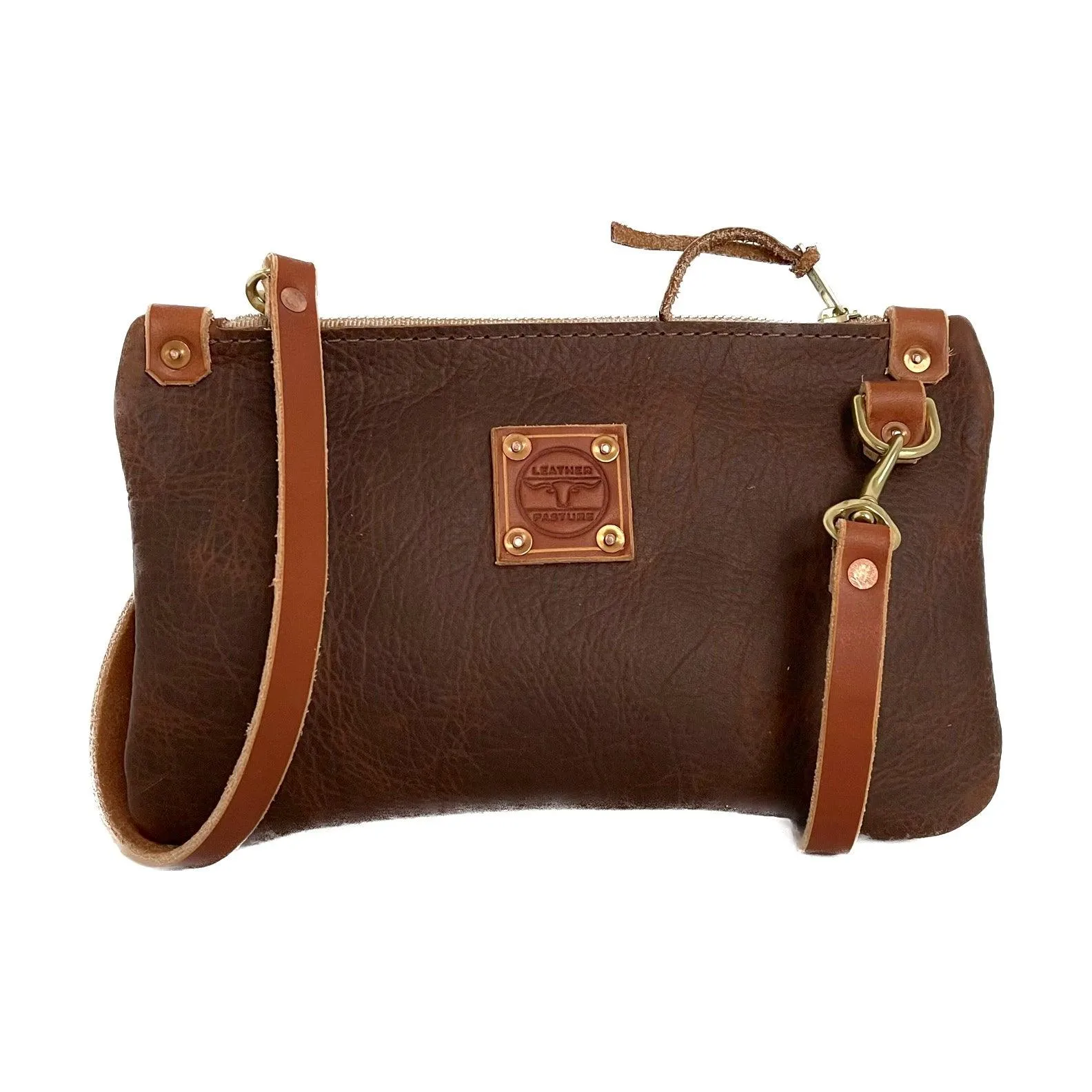 RTS- Micro Messenger Bag in Brown