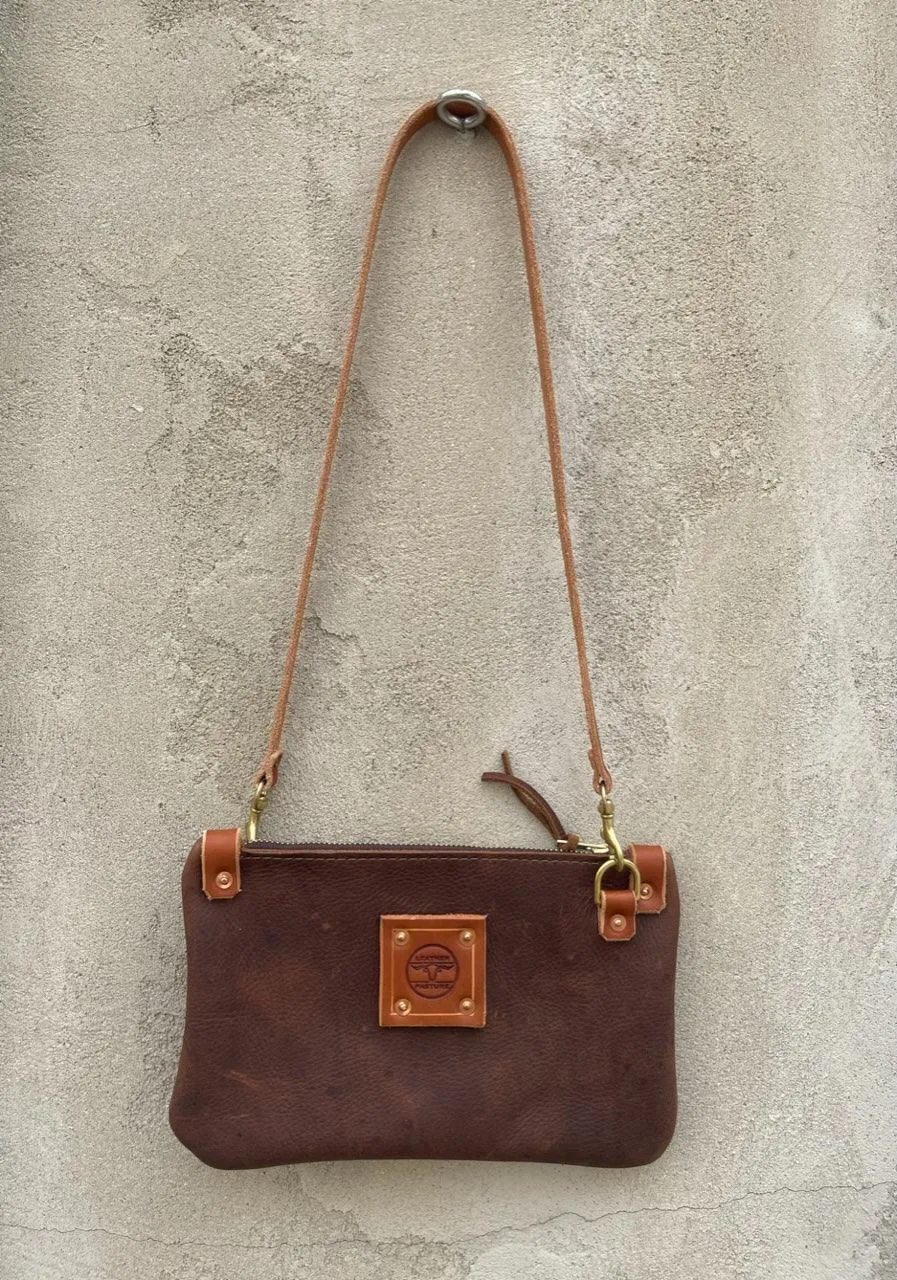 RTS- Micro Messenger Bag in Brown