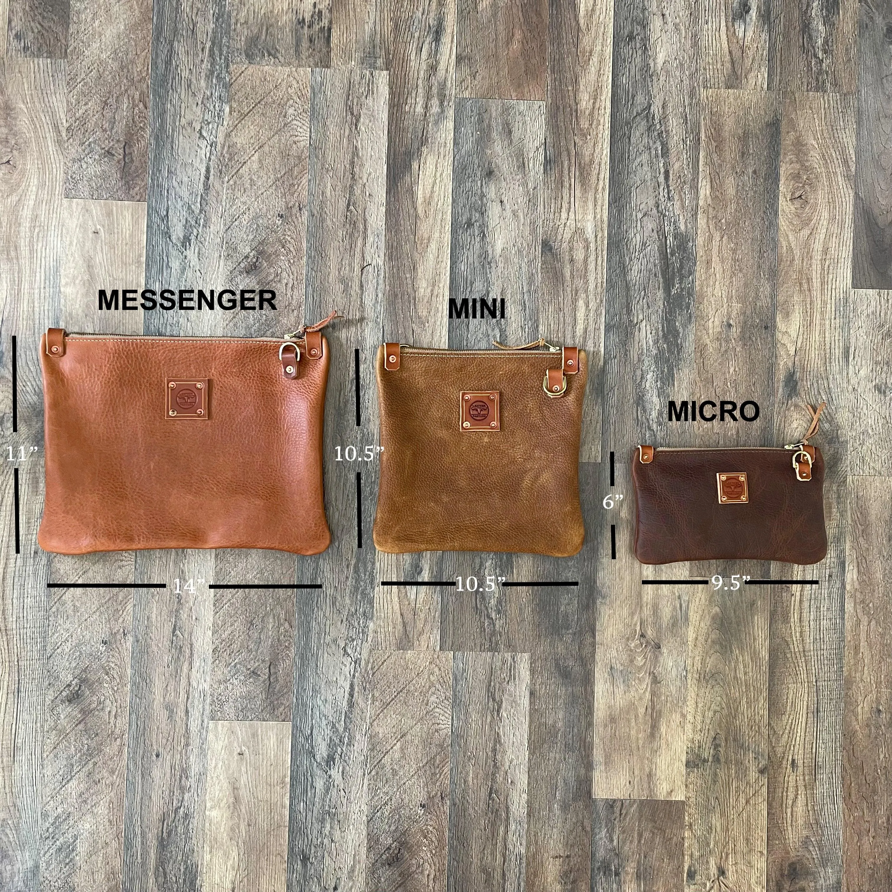 RTS- Micro Messenger Bag in Brown