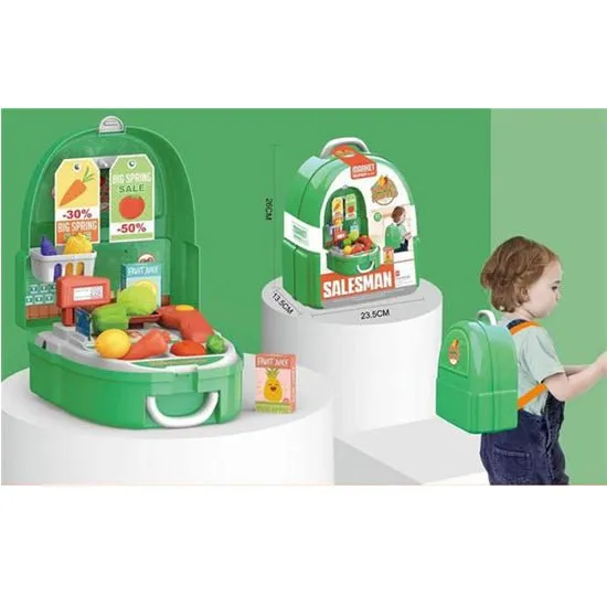 Saleman Backpack Shop Pertend Play Set