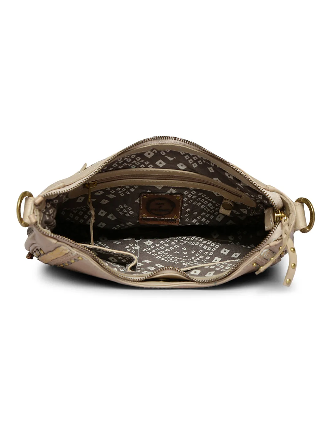 SAVIO: Embellished crossbody leather bag