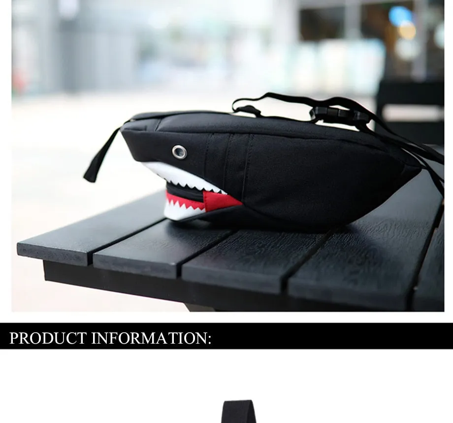 Shoulder Bag: Luminous Shark with power bank