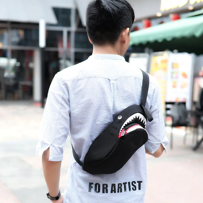 Shoulder Bag: Luminous Shark with power bank