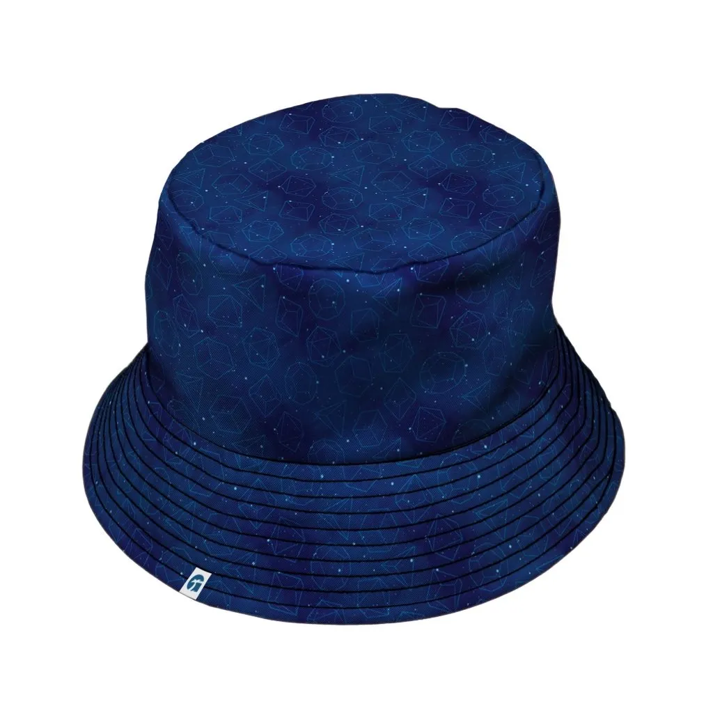 Space RPG Dice Blue Dnd Bucket Hat