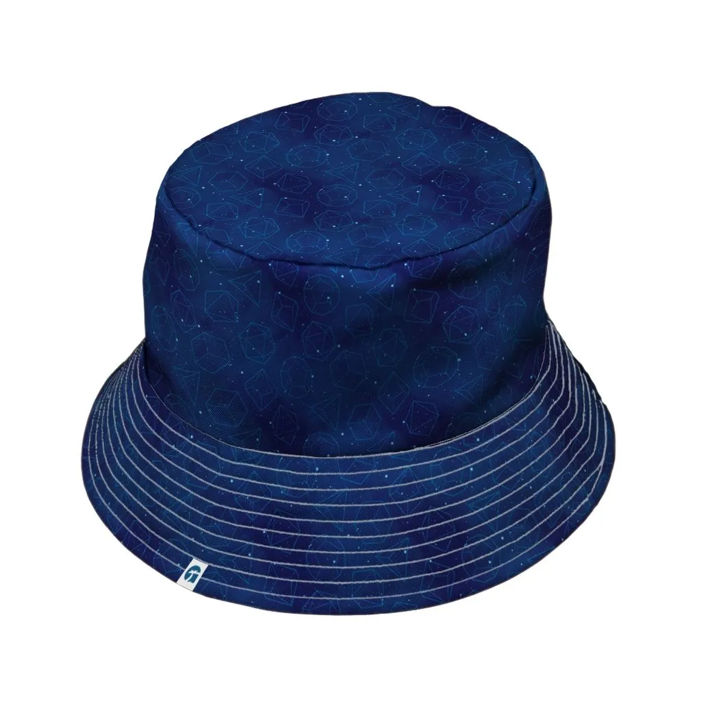 Space RPG Dice Blue Dnd Bucket Hat