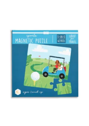 Sports Magnetic Puzzle Book