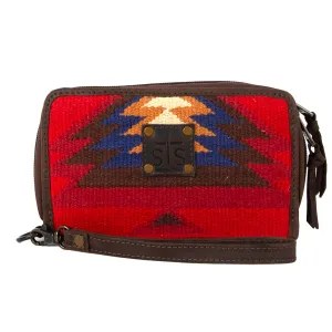 STS Ranchwear Womens Crimson Sun Kacy Multi-Color Leather Clutch Bag